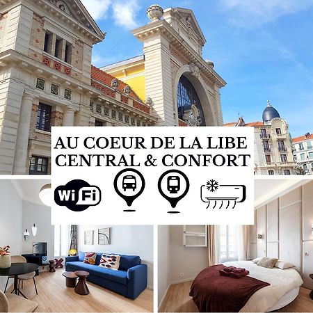 Au Coeur De La Libe - Ac - Central - Pres Tram Et Supermarches - Lit Xxl Nice Exterior foto